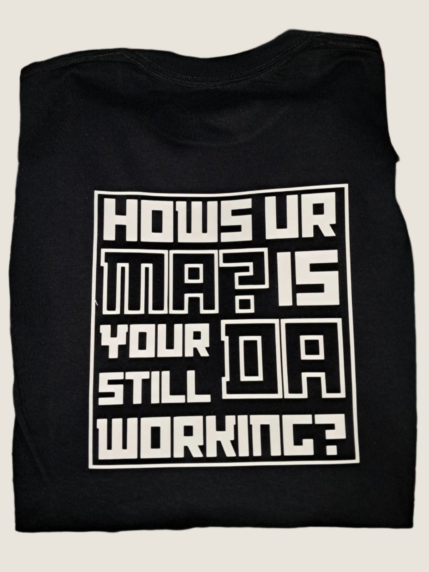 How's your Ma? Is your Da still working?
