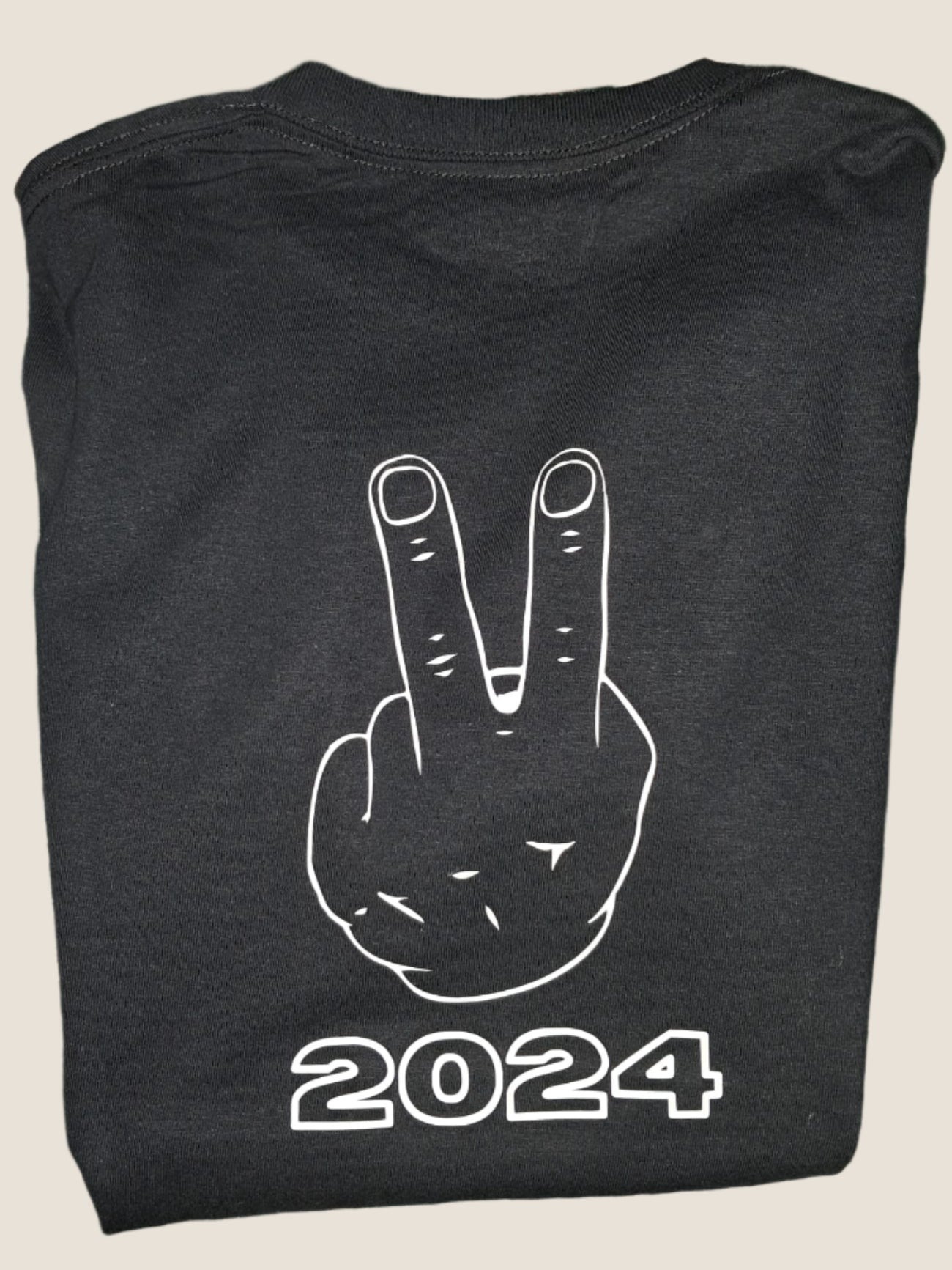 Two Fingers with Custom Text